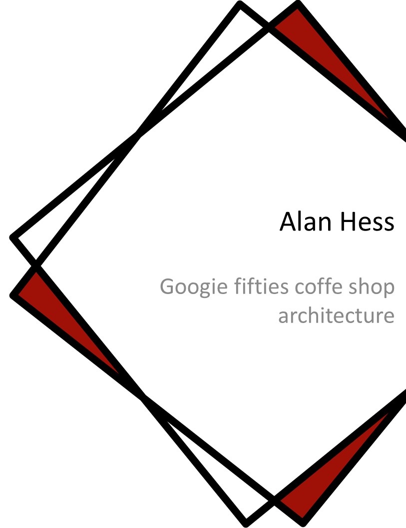 Googie fifties coffe shop architecture